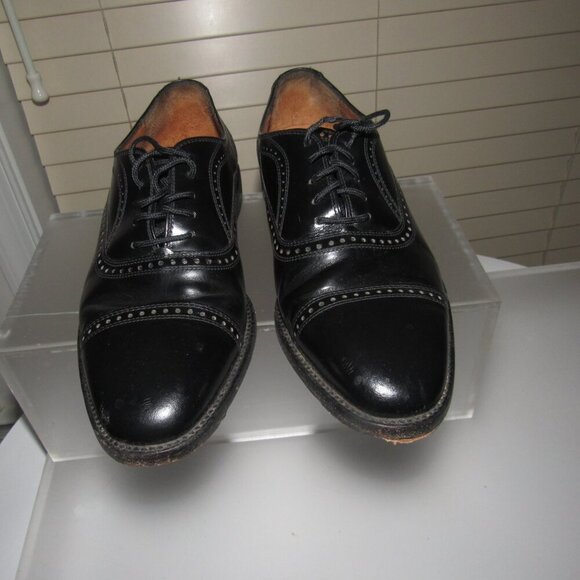 Giorgio Brutini 52545 Black Leather Cap Toe Brogue Oxfords | Men’s Size 8D main image 4